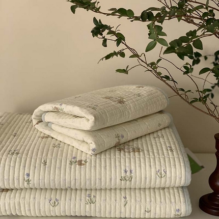 91家纺网 家纺一手货源 找家纺 （总）汇庭 2025新款全棉床盖三件套-实拍