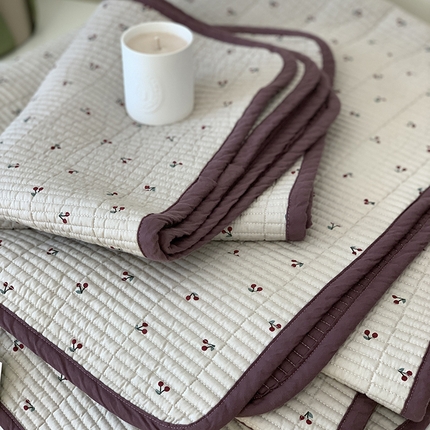 91家纺网 家纺一手货源 找家纺 （总）汇庭 2025新款全棉床盖三件套-实拍