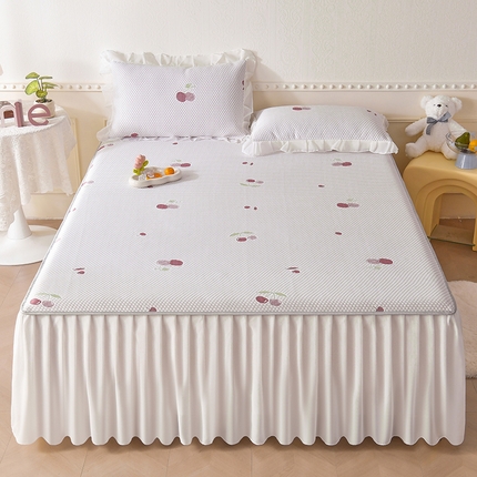 91家纺网 家纺一手货源 找家纺 （总）鑫顺欣 2025新款A类凉感冰豆豆床裙席