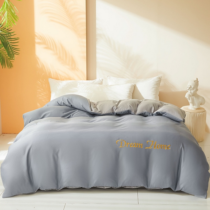 91家纺网 家纺一手货源 找家纺 （总）七仙女家纺 2025新款水洗真丝-梦幻家园系列单被套