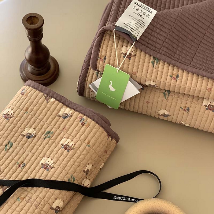 91家纺网 家纺一手货源 找家纺 汇庭 2025新款蔓莎床盖三件套系列-实拍 雪莉咩