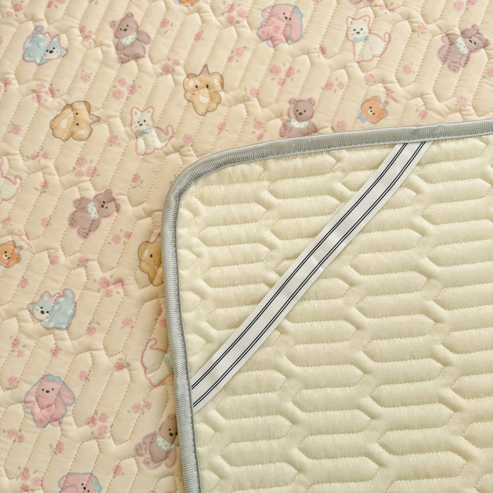 91家纺网 家纺一手货源 找家纺 慕尚家纺  2025春夏新款乳胶凉席水洗棉夏被夏凉被空调被三件套四件套 小奶狗