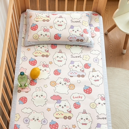 91家纺网 家纺一手货源 找家纺 （总）嗨生活 2025新款A类儿童冰藤软席幼儿园凉席-可定做