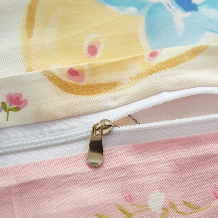 91家纺网 家纺一手货源 找家纺 黛妮雅 2025新款AB版全棉印花单被套床单枕套 草莓泡芙