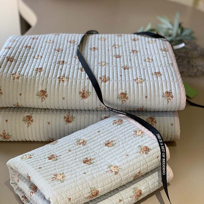 91家纺网 家纺一手货源 找家纺 汇庭 2025新款全棉床盖三件套-实拍 木兰庄园