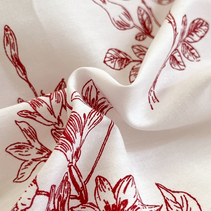 91家纺网 家纺一手货源 找家纺 大吉 2025新款100全棉纯棉喷气小清新被套四件套纯棉三件套床笠四件套单被套单枕套 繁花