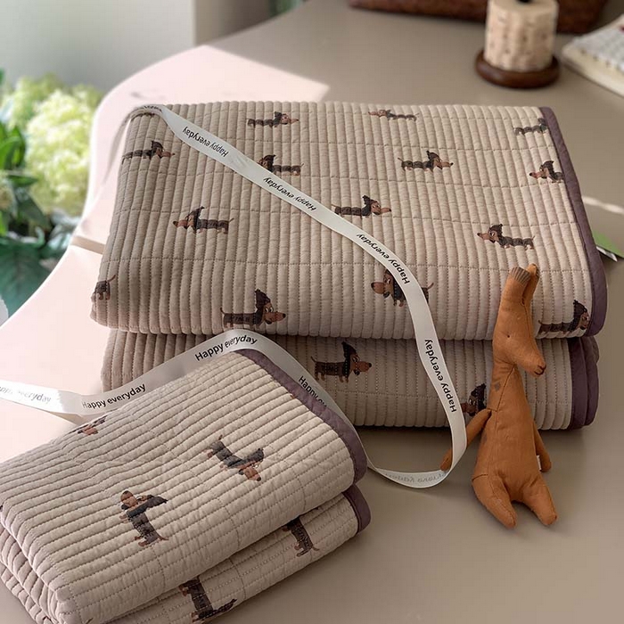 91家纺网 家纺一手货源 找家纺 汇庭 2025新款蔓莎床盖三件套系列-实拍 巴迪狗