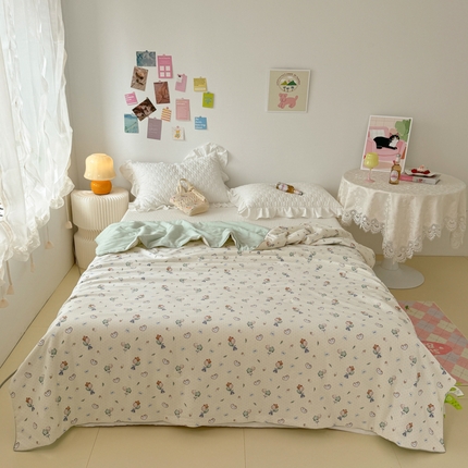 云锦家居  2025新款A类牛奶针织棉夏凉被被子被芯 告白气球