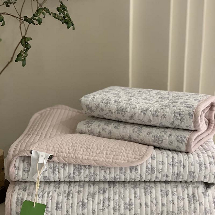 91家纺网 家纺一手货源 找家纺 汇庭 2025新款全棉床盖三件套-实拍 曼秋