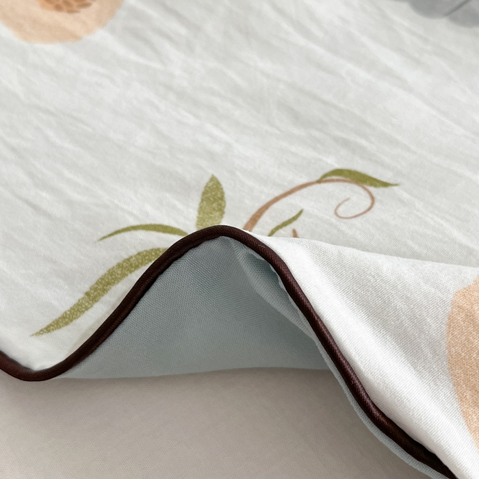 91家纺网 家纺一手货源 找家纺 贝扬思家纺 2025新款水洗皱皱纱系列夏被-系列二 南瓜日记