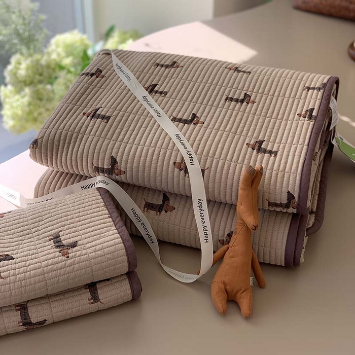 91家纺网 家纺一手货源 找家纺 汇庭 2025新款蔓莎床盖三件套系列-实拍 巴迪狗