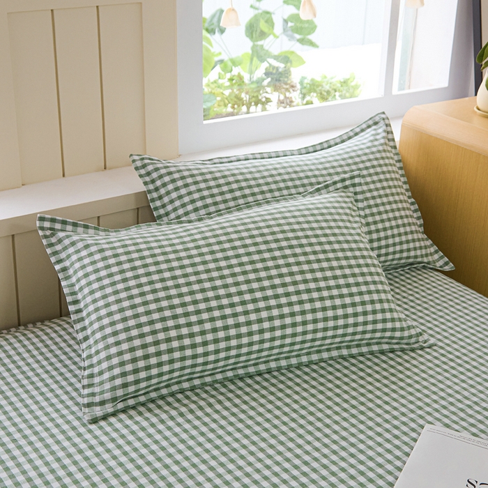 91家纺网 家纺一手货源 找家纺 首爱家纺 2025新款色织老粗布床单老粗布凉席三件套 如夏