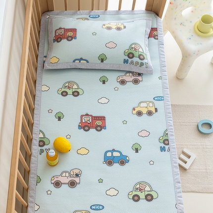 嗨生活 2025新款A类儿童冰藤软席幼儿园凉席-可定做 汽车家族