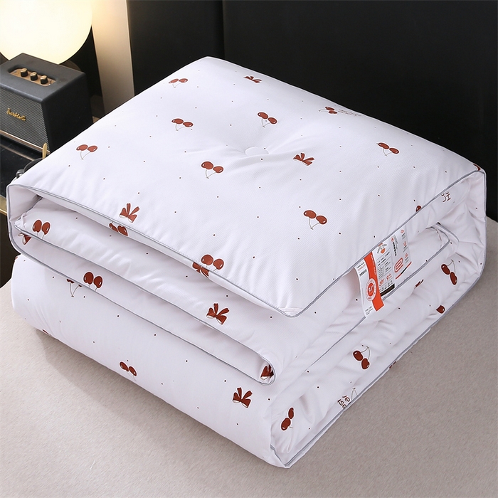 91家纺网 家纺一手货源 找家纺 芭芭棉家纺 2025新款全棉被 樱桃