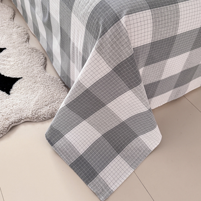 91家纺网 家纺一手货源 找家纺 （总）2025新款全棉色织老粗布单床单