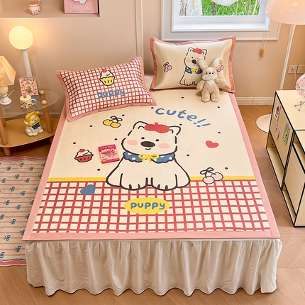 91家纺网 家纺一手货源 找家纺 （总）慕尚2025新款大板卡通冰丝席三件套