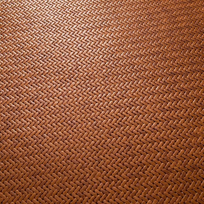 91家纺网 家纺一手货源 找家纺 卡罗兰 2025新款藤席凉席三件套床单床笠黄金藤系列 黄金藤经典咖-床席