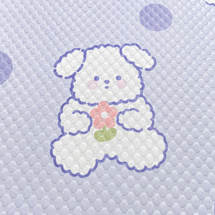 91家纺网 家纺一手货源 找家纺 康纳利2025新款A类冰豆豆床裙款凉席夏被四件套凉感丝空调被送买家秀 波点狗