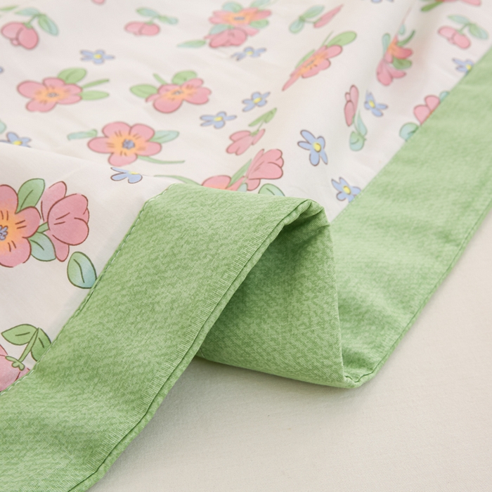 91家纺网 家纺一手货源 找家纺 锦鹭被业 2025新款A类里外全棉印花夏被 春的味道