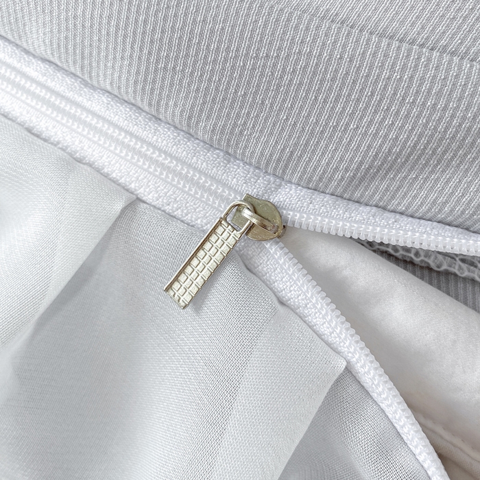 91家纺网 家纺一手货源 找家纺 红日子纺织品 2025新款韩版华夫格水洗棉四件套 绅士灰