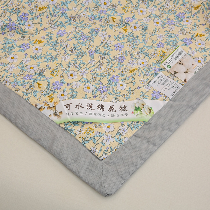 91家纺网 家纺一手货源 找家纺 锦鹭被业 2025新款A类里外全棉印花夏被 清香