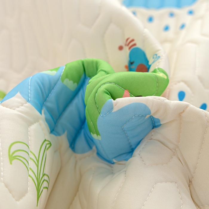 91家纺网 家纺一手货源 找家纺 默忆 2025新款凉感丝印花乳胶凉席 快乐小象