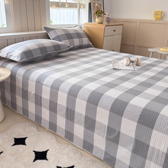 91家纺网 家纺一手货源 找家纺 （总）2025新款全棉色织老粗布单床单