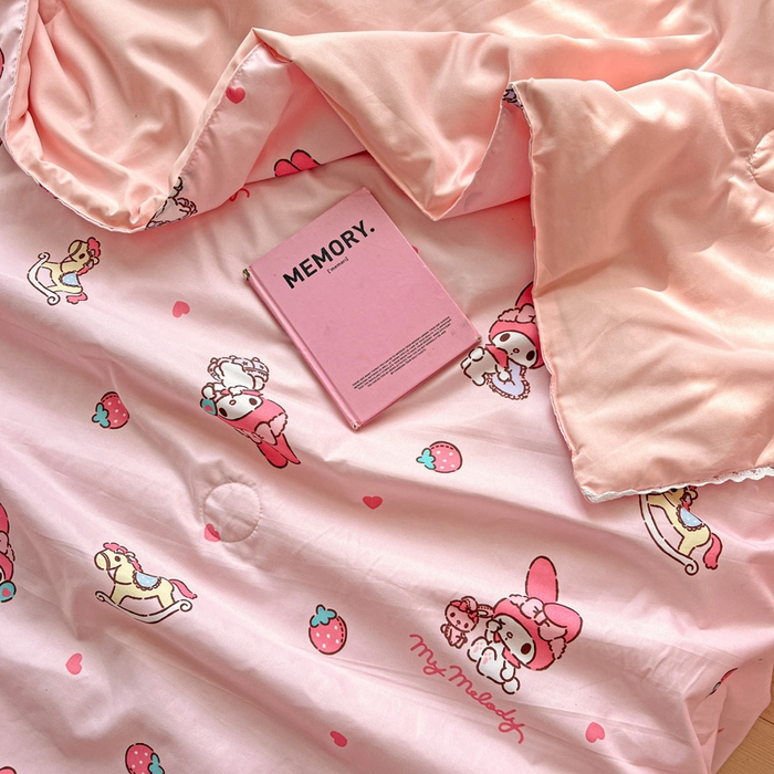 91家纺网 家纺一手货源 找家纺 妖妖家纺2025新款糯糯夏凉被四件套夏凉被空调被 逛逛游乐园