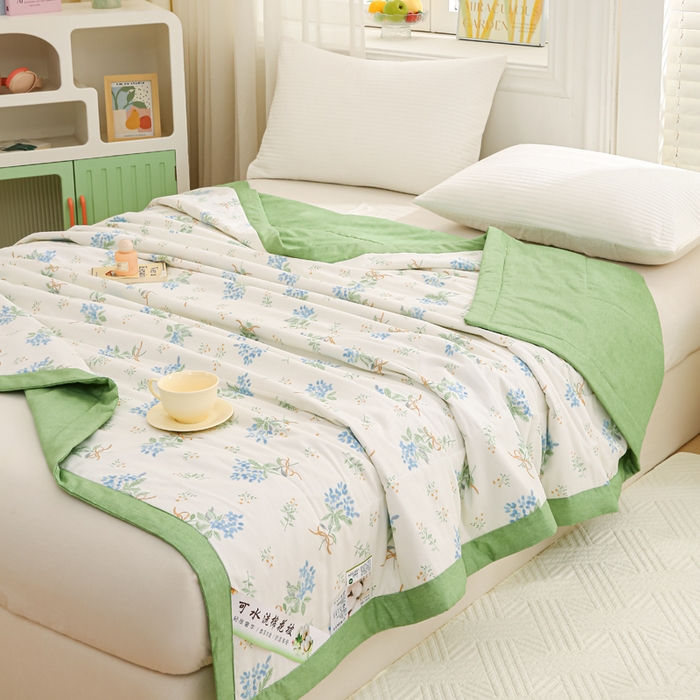 91家纺网 家纺一手货源 找家纺 （总）锦鹭被业 2025新款里外全棉印花棉花夏被纯棉夏凉被空调被棉花被