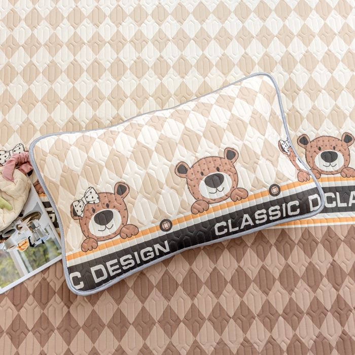 91家纺网 家纺一手货源 找家纺 默忆 2025新款凉感丝印花乳胶凉席 美好时光