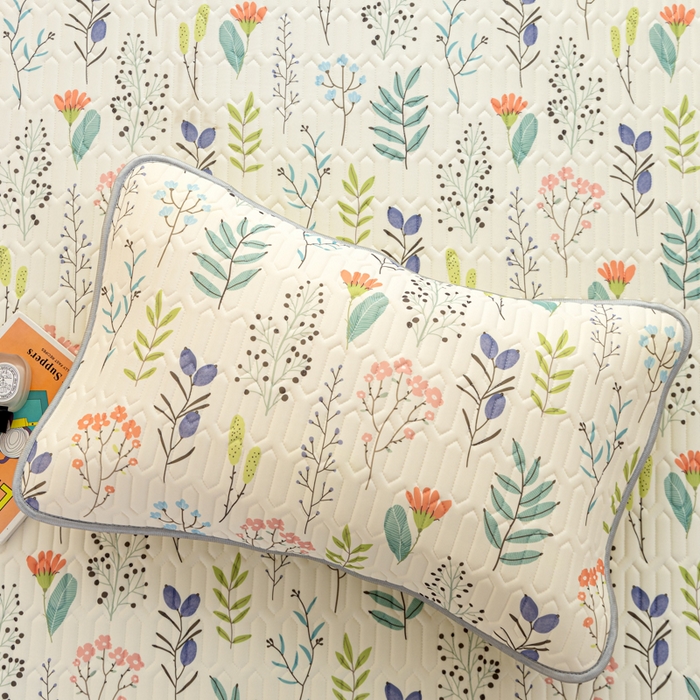 91家纺网 家纺一手货源 找家纺 默忆 2025新款凉感丝印花乳胶凉席 鸟语花香