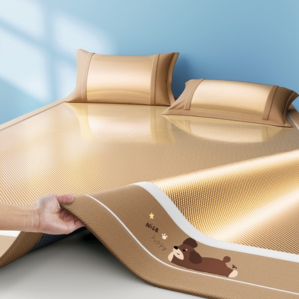 91家纺网 家纺一手货源 找家纺 （总）川悦生活 2025新款纯色凉感冰丝席-大床