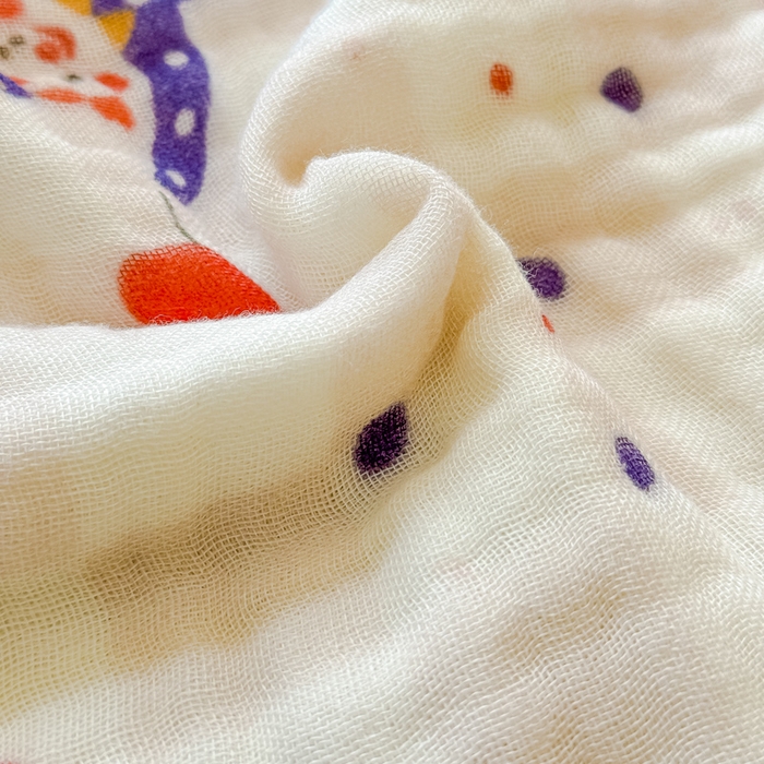 91家纺网 家纺一手货源 找家纺 乐家毛巾被2025新款全棉六层一体超柔泡泡纱多功能毯 马戏团