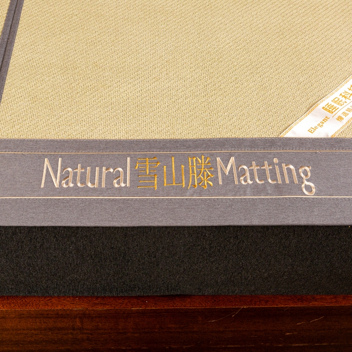 91家纺网 家纺一手货源 找家纺 卡罗兰 2025新款藤席凉席三件套床单床笠黄金藤系列 黄金藤香槟金-床席