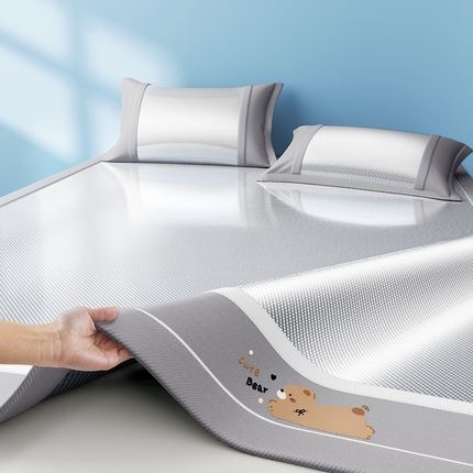 91家纺网 家纺一手货源 找家纺 （总）川悦生活 2025新款纯色凉感冰丝席-大床