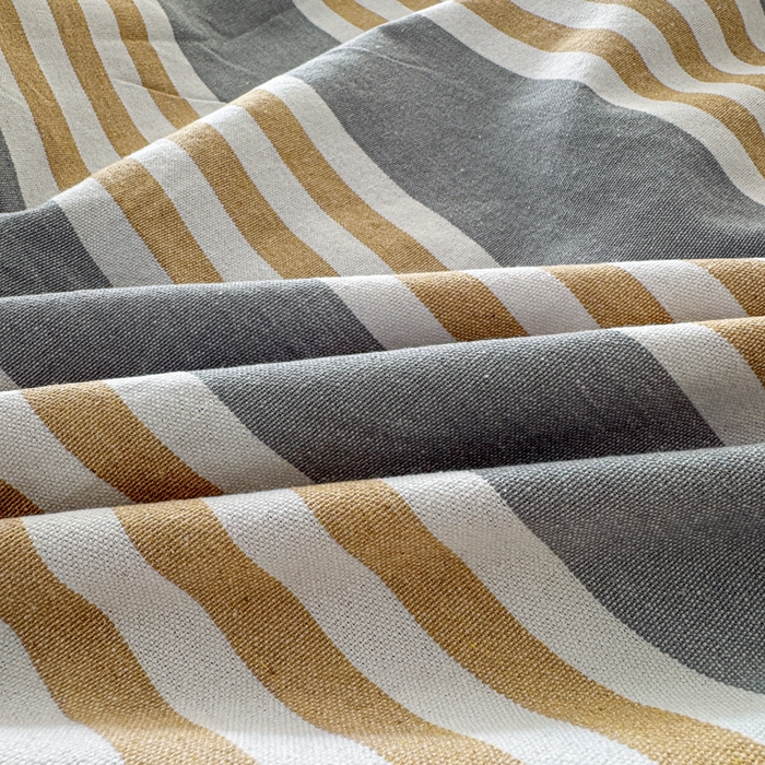 91家纺网 家纺一手货源 找家纺 2025新款全棉色织老粗布四件套 迟暮