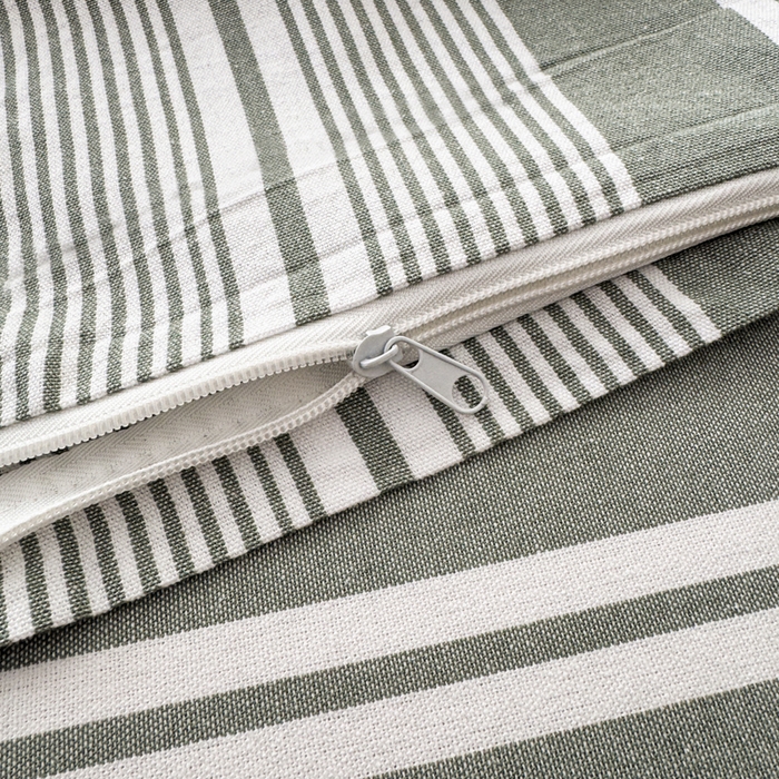 91家纺网 家纺一手货源 找家纺 2025新款全棉色织老粗布单床单 绿条