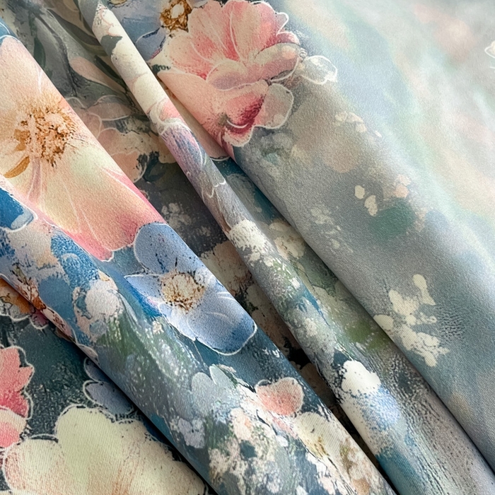 91家纺网 家纺一手货源 找家纺 花满路 2025新款成人夏被 清韵