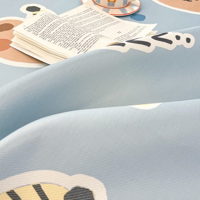 91家纺网 家纺一手货源 找家纺 （总）绒艺席业 2025新款600D冰丝印花数码印花冰藤席卡通小清新系列