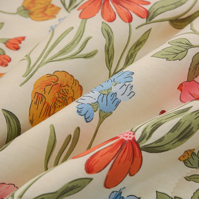 91家纺网 家纺一手货源 找家纺 锦鹭被业 2025新款A类里外全棉印花夏被 芳华