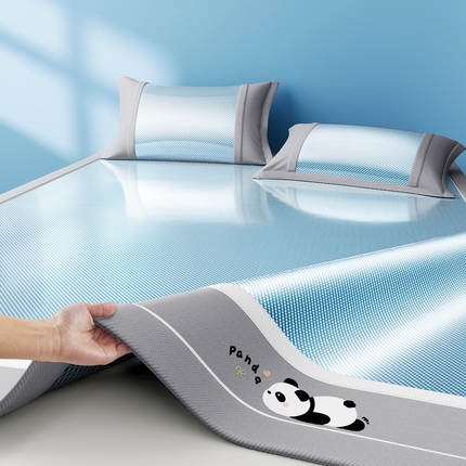 91家纺网 家纺一手货源 找家纺 （总）川悦生活 2025新款纯色凉感冰丝席-大床