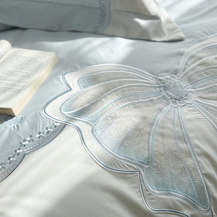 91家纺网 家纺一手货源 找家纺 （总）优悦生活馆 2025新款全棉新疆长绒棉四件套-恋恋时光 控价