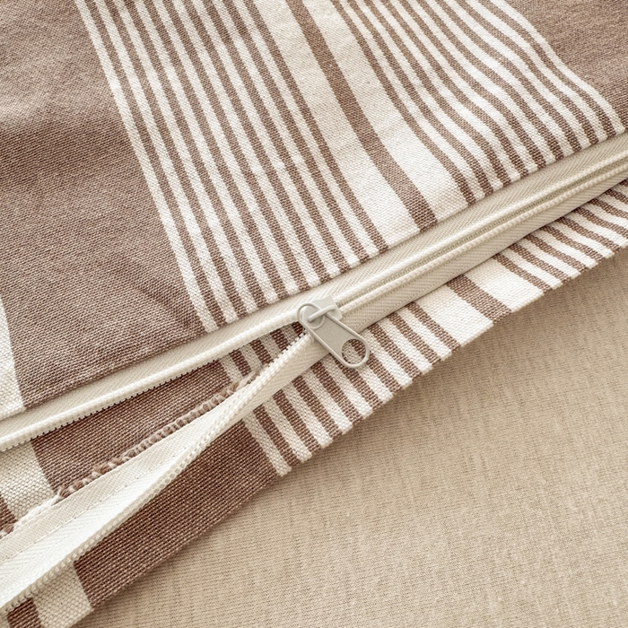 91家纺网 家纺一手货源 找家纺 2025新款全棉色织老粗布四件套 咖格