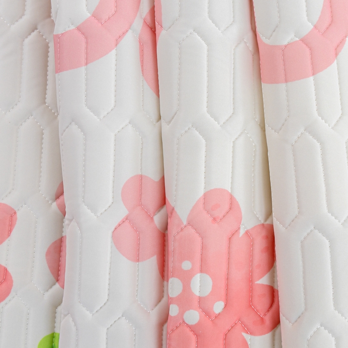 91家纺网 家纺一手货源 找家纺 默忆 2025新款凉感丝印花乳胶凉席 开心花园