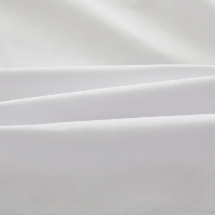 91家纺网 家纺一手货源 找家纺 艾橙家纺 2025新款正宗133x72喷气织造全棉纯棉纯色床笠三件套 雪月白