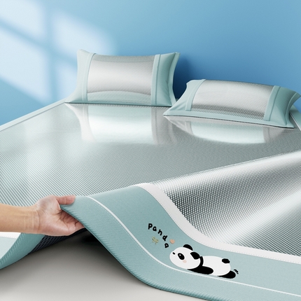 91家纺网 家纺一手货源 找家纺 （总）川悦生活 2025新款纯色凉感冰丝席-大床