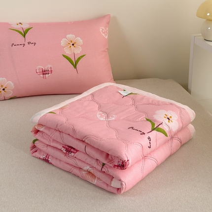 91家纺网 家纺一手货源 找家纺 （总）欧喜璐2025新款水洗棉亲肤棉超声波压花夏被直播供应链引流爆款跨境电商