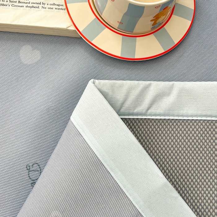 91家纺网 家纺一手货源 找家纺 绒艺席业 2025新款600D冰丝印花数码印花冰藤席卡通小清新系列 乖乖猫