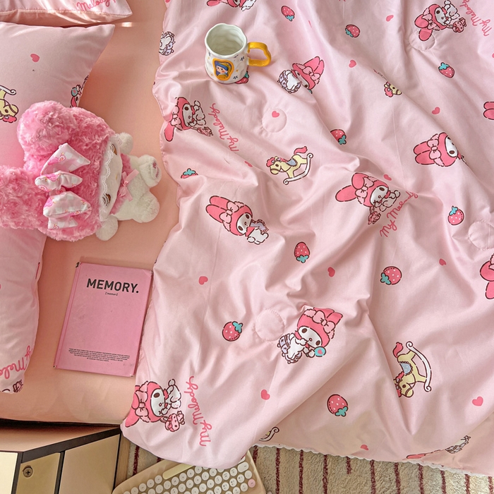 91家纺网 家纺一手货源 找家纺 妖妖家纺2025新款糯糯夏凉被四件套夏凉被空调被 逛逛游乐园