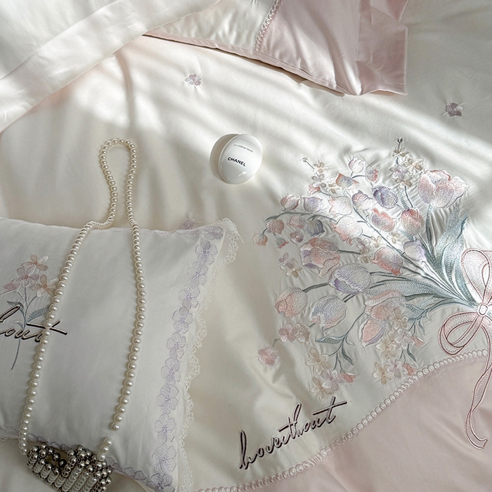 91家纺网 家纺一手货源 找家纺 （总）优悦生活馆 2025新款全棉新疆长绒棉四件套-鸢尾花畔 控价